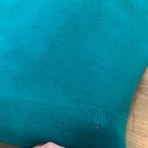 CLAN ROYAL VINTAGE LAMBSWOOL ARGYLE GRANDPA SWEATER TEAL SIZE L - Picture 4 of 7